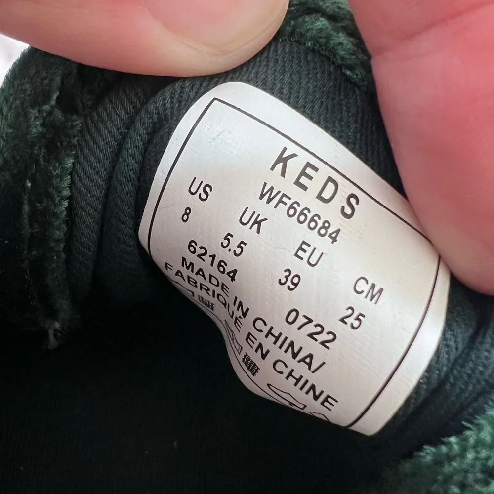 Keds Womens Triple Up Velvet Sneaker size 8